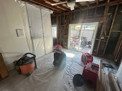 Drying a suite after a sewage backup in Laguna Hills