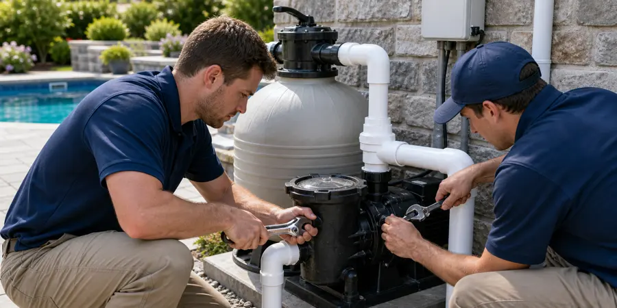 Pool, Spa and Equipment Line Water Damage in Laguna Hills, CA